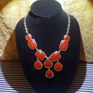 Red Statement Piece necklace